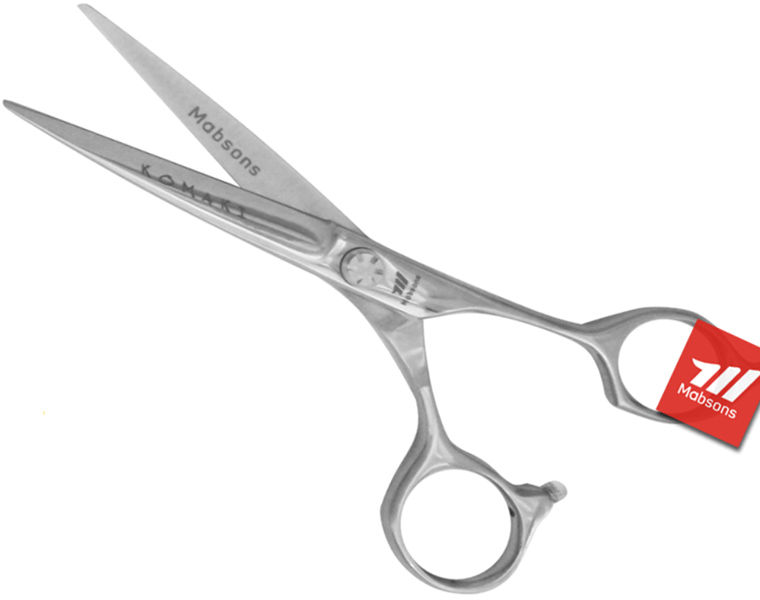 Komaki Mabsons hair cutting scissor.